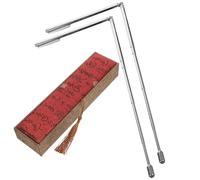 Kisangel Tiges de Radiesthésie Acier Inoxydable pour Feng Shui Baguettes Sourcier Pratiques et Durables pour Détection Eau et Trésors Outil de Mesure Spirituel Compact et Facile à