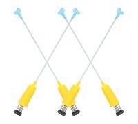 Kisangel Tiges Suspendre pour Lave-linge 4 Pièces, Barres de Support Rigides 51 Cm Jaunes, Accessoires pour Machine à Laver, Tiges Stabilisatrices Anti-vibration, Pièces de