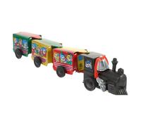 Kisangel Train Mécanique Rétro avec Trois Wagons Interactif pour Garçon Fille Cadeau Ludique pour Garçons et Filles à de Ans