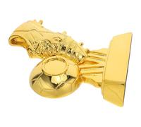 Kisangel Trophée de Football Doré 10x4x15 Cm, Réplique du Soulier D’Or pour Garçon et Filles, Trophée de Récompense Sportive, Souvenir Ballon de Foot, Coupe Championnat et Meilleur Buteur