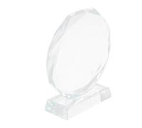 Kisangel Trophée en Cristal Transparent Vierge, Prix pour Cadeaux de Fête, Compétitions Sportives, Reconnaissance des Employés, Retraite, Anniversaire, 10 Cm