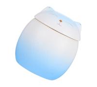 Kisangel Urne Céramique pour Cendres Animaux Urne Souvenir Forme de Chat Conteneur à Cendres Élégant pour Chiens et pour Rituels Commémoratifs