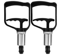 Kisangel Ventouses de Massage Surface Lisse en Plastique Ensemble de 2 Pompe à Vide Manuelle pour Corps et Cou, Utilisation en Salon Déplacement