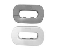 Kisangel Verrou de Sécurité Bébé en Abs Blanc, 2 Pièces, Double Bouton, Facile à Installer, Compatible Porte de Réfrigérateur et Armoire