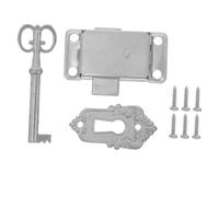 Kisangel Verrou De Tiroir Vintage 53x26mm En Fer Et Alliage De Zinc, Serrure De Bureau Rétro Clés Pour Meubles, Boîte Et Placard, Lot De 3 Set De Pièces Pour Sécuriser Tiroirs