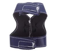 Kisangel Vêtements de Vol pour Oiseaux Ajustables en Similicuir Bleu Taille L Gilet Vintage pour Perroquets Perruches et Petits Oiseaux Harnais Léger Adapté Maison et Voyage