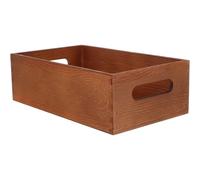 Kisangel Wooden Crate Box Multi-Use Case Small Tool Box with Built-In Side Handles for Organizing Various Sundries at Home