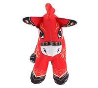 Kisangel Zodiac Horse Plush Toy Chinese Year Mascot Soft Stuffed Animal Horse for Festival Decoration and