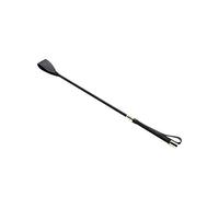 Kisbeibi Cravache pour chevaux, cravache d'équitation légère avec manche en cuir PU (taille : 30 cm)