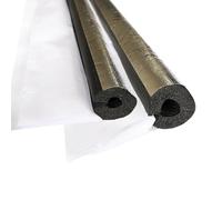 KISDFOND Manchon de Tuyau D'isolation Antigel, Isolation Tuyaux Chauffage, Tuyau en Mousse, Housse de Protection en éponge pour Tuyau d'eau Extérieur, Tuyau en Cuivre pour Climatisation(1 * 0.9cm)