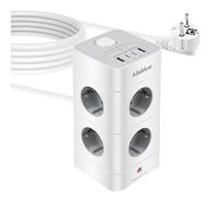 kisidus Multiprise avec Interrupteur 12 en 1 Rallonge Électrique Secteur Prise Multiple Connectée USB Charge Rapide USBC 2M