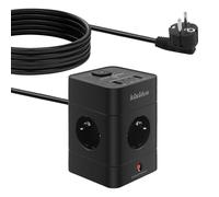 kisidus Multiprise Cube avec Interrupteur 8 en 1 Rallonge Électrique Secteur Prise Multiple Connectée USB Type C PD Charge Rapide 2M