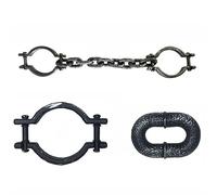 kiskick Chaîne de prisonnier réaliste pour costume d'Halloween en plastique léger pour cosplay, spectacles, fêtes, durable, facile à porter, accessoires de fête F