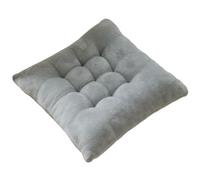 kiskick Coussin de siège Ergonomique en Particules de Silicone avec prévention de la déformation antidérapante, répartition de la Pression, Chaise Confortable en Coton Haute résilience Gris 40x