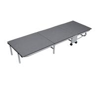 kiskick Lit de camping portable, lit de camping portable pour adultes, lit pliable pour camping en plein air/bureau, sieste à la maison, lit de couchage rembourré pour camping, voyage, tente de jour,