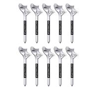 kiskick Lot de 10 Tees de Golf - Résistant à l'usure - Insertion Oblique Portable - Diminue la Friction - Professionnel - Augmente la Distance - Compact [10 degrés] Tees de Balle de Golf Accessoir