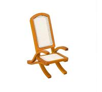 kiskick Mini Chaise, 1:12 Mini Chaise Modèle Haute Simulation Anti-déformé Riche Détails Décoratif Maison de Poupée en Bois Vintage Canapé Simple Chaise Jouet Play House Supply Couleur en bois