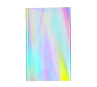 kiskick Nappe d'anniversaire, nappe irisée, nappe de fête, nappe rectangulaire brillante jetable au laser motif holographique coloré, fournitures de fête pour buffet