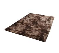 kiskick Tapis doux Shaggy Tie-dye Super moelleux longue peluche moderne antidérapant lavable en machine salon chambre enfants sol Café