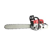 kiskick Tronçonneuse professionnelle à essence 58 cc, 50,8 cm avec moteur à 2 cycles et système anti-vibration, huileur de chaîne automatique, démarrage rapide, frein de chaîne inertiel, pour couper