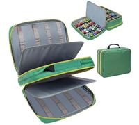 KISLANE Étui de Rangement pour 96 Voitures de Jouets Compatible avec Voitures Jouets, Voitures Voitures Jouets et boîtes d'allumettes, Petites poupées (Sac Uniquement) (Vert)