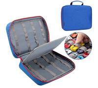 KISLANE Étui de Transport pour 48 Voitures Jouets, boîte de Rangement pour Enfants pouvant contenir 48 Voitures Jouets (Sac Uniquement (Bleu)