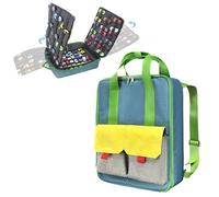 KISLANE Ultimate Toy Cars - Étui polyvalent à double compartiment avec 4 pages de rangement, peut contenir 108 voitures - Étui de transport parfait pour voitures jouets et boîtes d'allumettes (sac