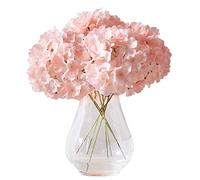 Kislohum Lot de 10 Fleurs d'hortensia artificielles en Soie pour centres de Table, Bouquets de Mariage, décoration Florale avec tiges (Vase Non Inclus)