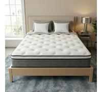 Kislot Matelas 90x200 Hybride, Mousse Haute Densité Anti-Déformation et Ressorts Ensachés, Soutien Ergonomique Chambre, Épaisseur 22 cm, Oeko-Tex