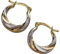 KISMA Bijoux Créoles Boucles d'oreilles en or 375 KIO0125-006