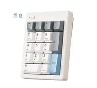 Kisnt Pavé numérique mécanique sans fil, Bluetooth 5.0 et 2,4 G sans fil double mode, pavé numérique à 17 touches, pavé numérique remplaçable à chaud, dix touches avec touches PBT pour claviers