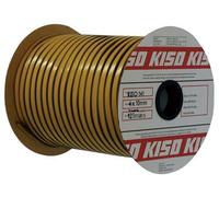 Joint de vitrage en caoutchouc alvéolaire noir - 3 x 12 mm - 150 m KISO