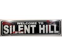 kisoyo Plaque rétro en métal « Welcome to Silent Hill » en métal pour cafés, bars, pubs, magasins, décoration murale amusante - 40,6 x 10,2 cm