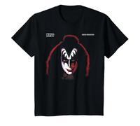 Kiss - 1978 Gene Simmons T-Shirt, Enfant, Noir, 4 Ans