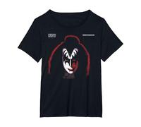 Kiss - 1978 Gene Simmons T-Shirt, Femme Grandes Tailles, Noir, 1X