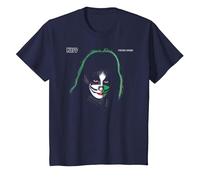 Kiss - 1978 Peter Criss T-Shirt, Enfant, Bleu Marine, 10 Ans
