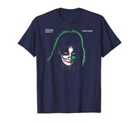 Kiss - 1978 Peter Criss T-Shirt, Homme, Bleu Marine, S