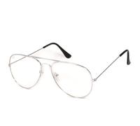 Kiss AIR FORCE Lunettes de Vue Homme Femme - Style Aviateur avec Monture Métal Légère & Résistante - Verres Transparents, Photochromiques ou Anti-Lumière Bleue pour PC, TV, Travail & Gaming