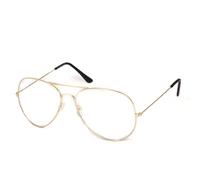 Kiss AIR FORCE Lunettes de Vue Homme Femme - Style Aviateur avec Monture Métal Légère & Résistante - Verres Transparents, Photochromiques ou Anti-Lumière Bleue pour PC, TV, Travail & Gaming