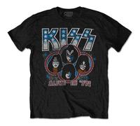 Kiss Alive In '77 Autorisé T-shirt Hommes