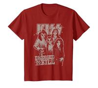 Kiss - Allez et Aime-Moi T-Shirt, Enfant, Canneberge, 3 Ans