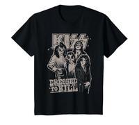 Kiss - Allez et Aime-Moi T-Shirt, Enfant, Noir, 6 Ans