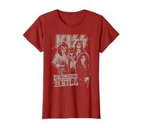 Kiss - Allez et Aime-Moi T-Shirt, Femme, Canneberge, 3XL