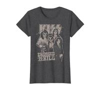 Kiss - Allez et Aime-Moi T-Shirt, Femme, Chiné Foncé, XL