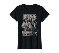 Kiss - Allez et Aime-Moi T-Shirt, Femme, Noir, 3XL