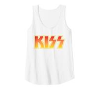 Kiss - Classique Débardeur, Femme, Blanc, S