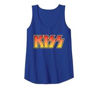Kiss - Classique Débardeur, Femme, Bleu Royal, XL