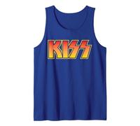 Kiss - Classique Débardeur, Homme, Bleu Royal, M