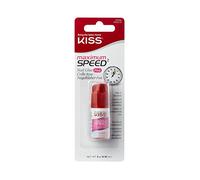 KISS Colle pour Ongles Maximum Speed Pink 3 g - Colle à séchage rapide pour faux ongles et réparation d’ongles - Séchage en quelques secondes - Applicateur goutte à goutte