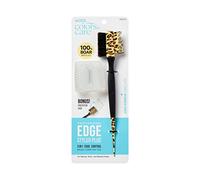 KISS Colors & Care Edge Styler Plus Professional 3 en 1 avec étui - Poignée en caoutchouc antidérapant, 100% poils de sanglier, peigne à dents fines, outil de queue d'épingle, et étui de protection,